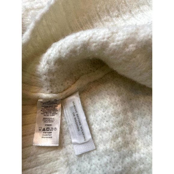 Lou & Grey Womens Texture Pullover Sweater Crew Neck Long Sleeve Cream Size XXS - Picture 6 of 6
